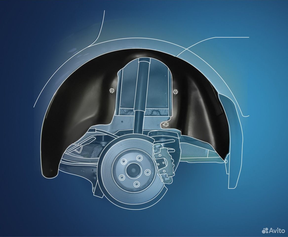 Подкрылки задние на renault Duster