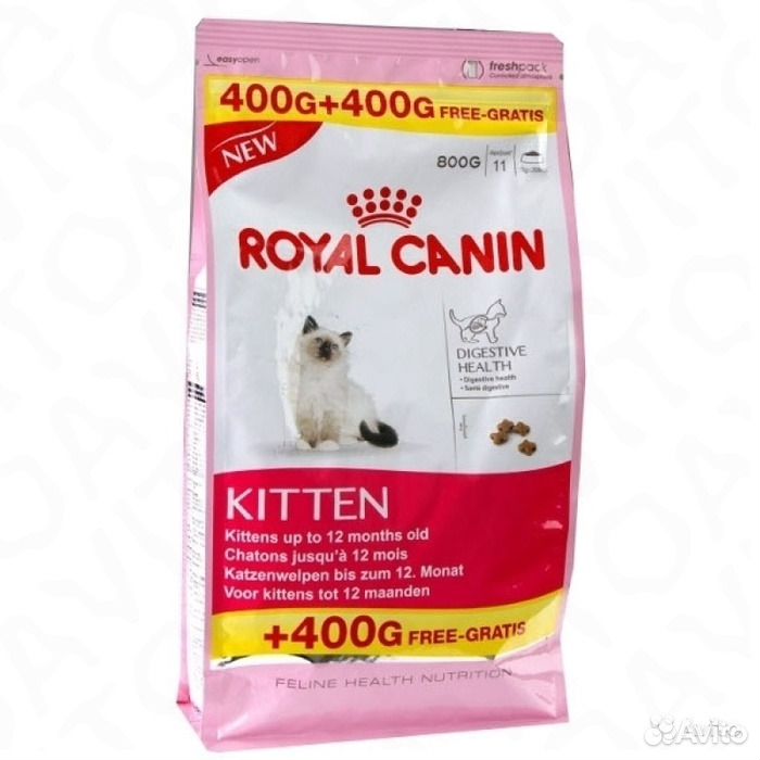 Корм для кошек Royal canin 400+400 гр киттен и беб купить на Зозу.ру - фотография № 1