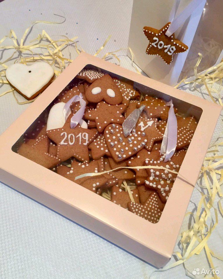 Новогодний подарок - имбирное печенье купить на Зозу.ру - фотография № 2