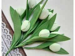 Цветы тюльпаны ручной работы из фоамирана скрапбук