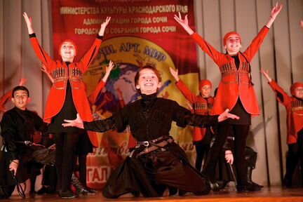 Кружок Кавказского танца на Красной Поляне