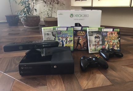 Xbox 360 (250Гб) + Kinect + Игры