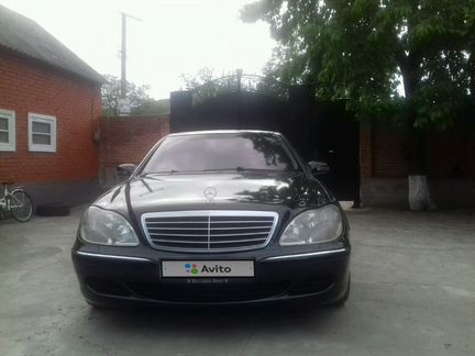 Mercedes-Benz S-класс 4.3 AT, 2002, седан, битый