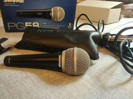 Профессиональный микрофон shure PG58