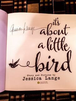 Книга с автографом Джессики Лэнг (Jessica Lange)