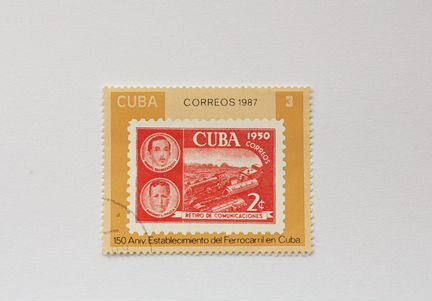 Почтовая марка Кубы 1987. Cuba Correos