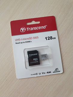Абсолютно новая карта памяти MicroSD transcend 128
