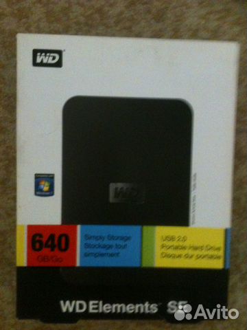 Продаю Портативный жесткий диск WD, 640 GB