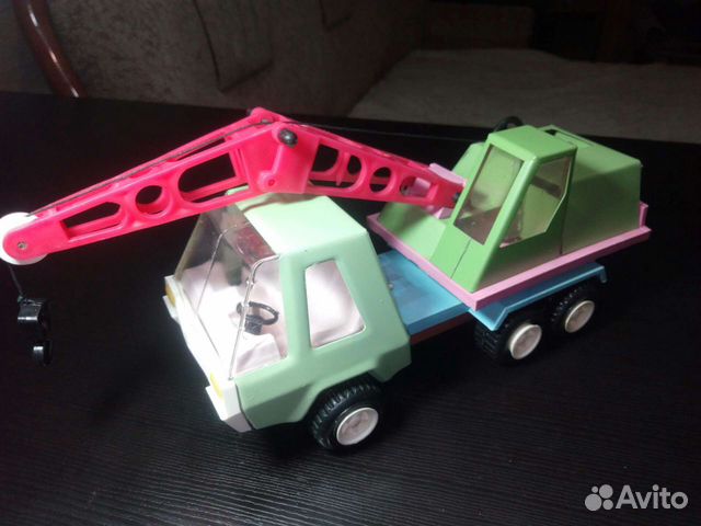 Автокран с поворотной платформой. Винтаж СССР