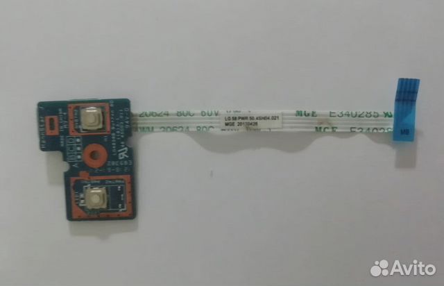 Шлейф / плата Lenovo G580 / кнопки включения