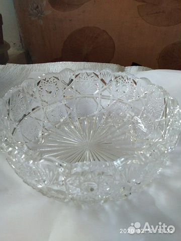 Салатник большой из хрусталя