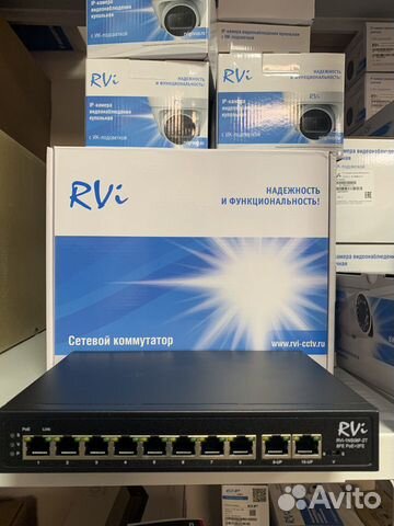 Сетевой POE коммутатор RVi-1NS08F-2T 8 портов