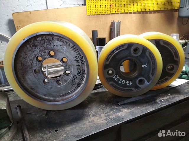 Покрытие колёс полиуретаном