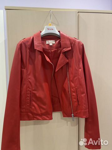 Куртка из экокожи для девочки 12 лет