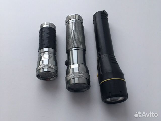 Три фанарика светодиодных на запчасти