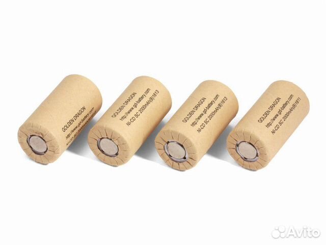 Аккумулятор SC (Ni-CD, 2100mAh, 1.2V) комплект 4 ш