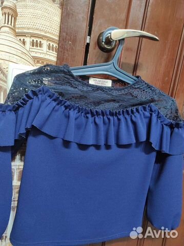 Блузка для девочки 128р (почти новая)