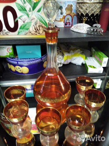Графин с рюмками винтаж 1963 года