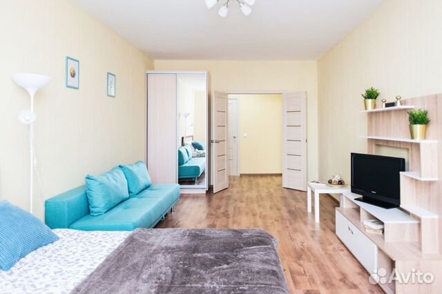

1-к. квартира, 54 м², 2 кровати