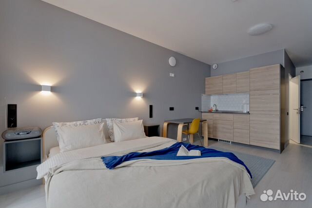 

Квартира-студия, 30 м², 2 кровати