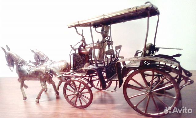 Джокьякарта экипаж антикварная статуэтка сер.ххв