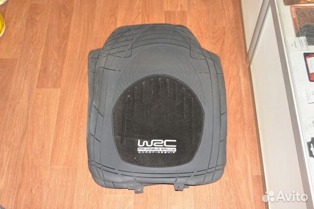 К-кт ковриков резиновые передние черные (2 шт) WRC