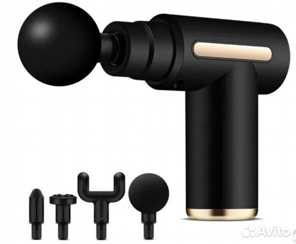 Массажер массажный ударный пистолет / Черный