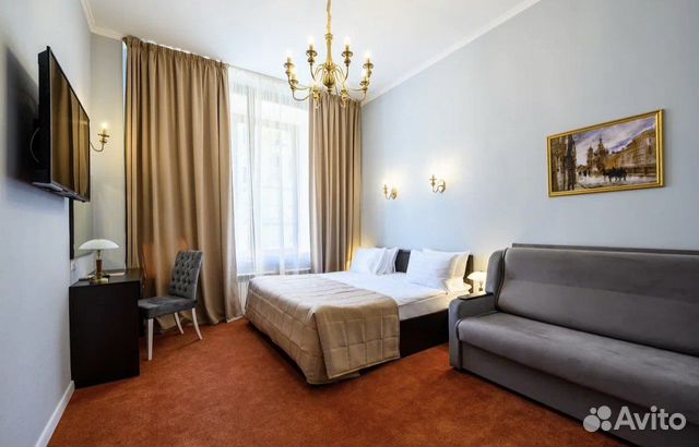 

1-к. квартира, 50 м², 2 кровати