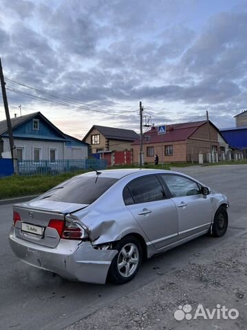 Honda Civic 1.8 AT, 2007, битый, 200 000 км