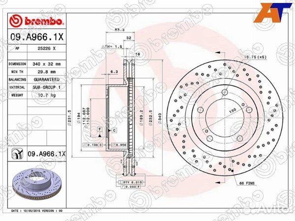 Диск тормозной lexus LX570