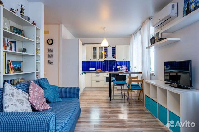 

Квартира-студия, 33 м², 2 кровати