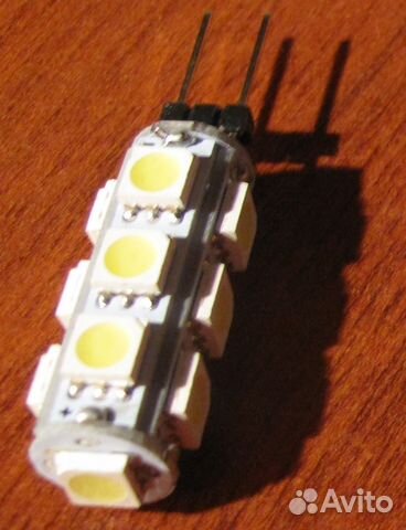 Лампа светодиодная 12v G4 13 Led 3w и 9 Led 1.8w Лампа светодиодная 12v G4 13 Led 3w и 9 Led 1.8w
