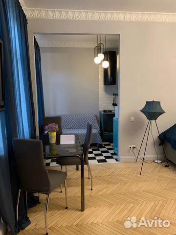 

1-к. квартира, 44 м², 3 кровати
