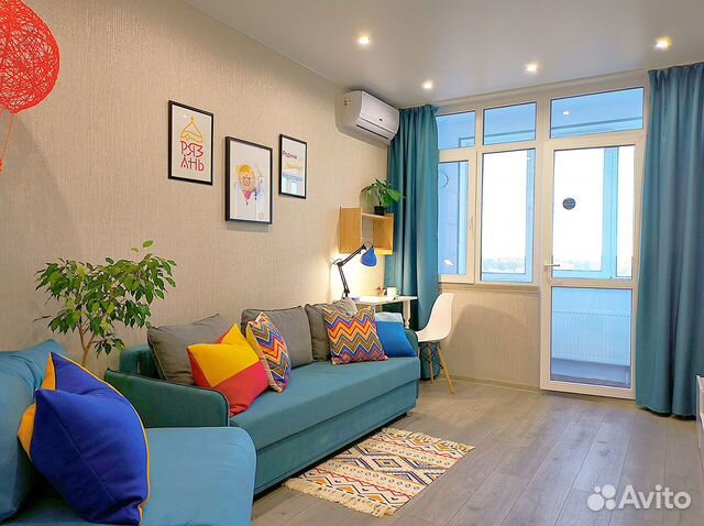 

1-к. квартира, 40 м², 2 кровати