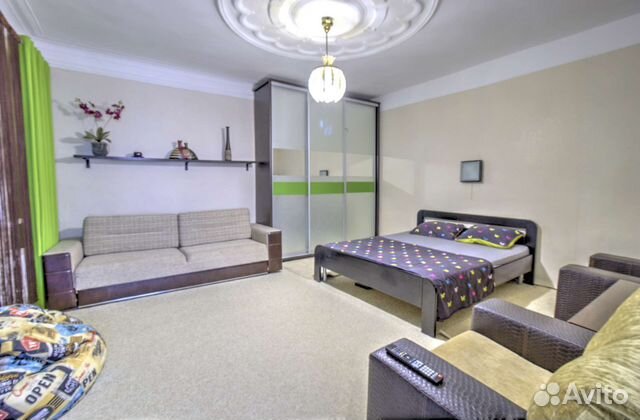 

1-к. квартира, 60 м², 3 кровати