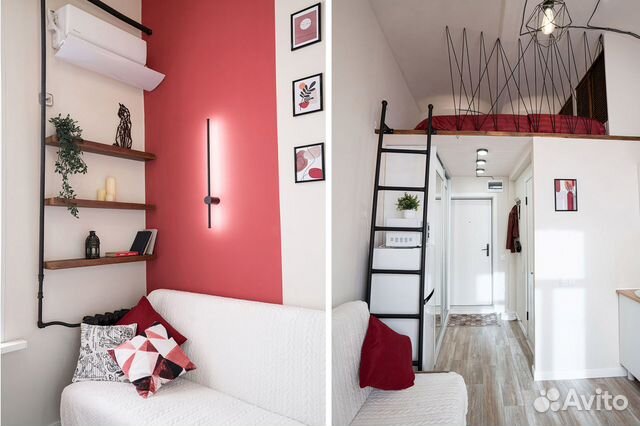 

Квартира-студия, 15 м², 2 кровати
