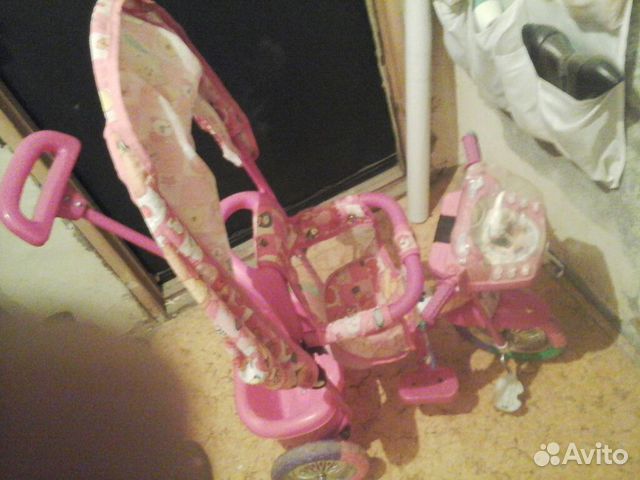 Велосипед трехколесный yatono sweets с ручкой