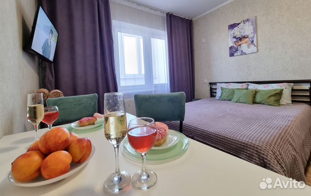 

Квартира-студия, 29 м², 2 кровати