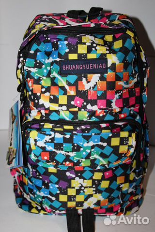 Новый рюкзак Shuang - квадратики Новый рюкзак Shuang - квадратики