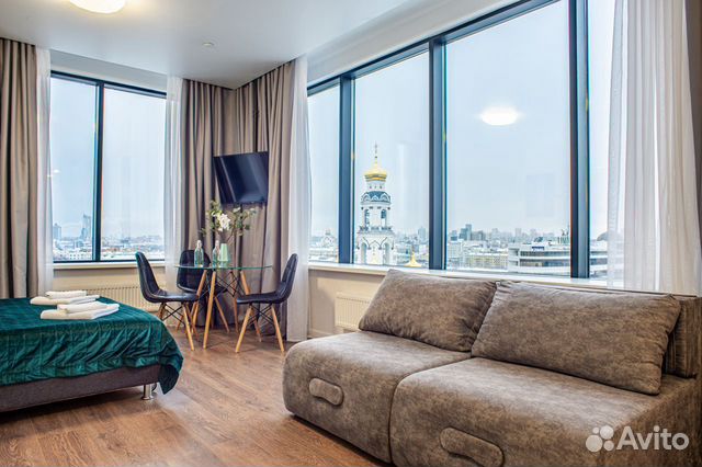 

Квартира-студия, 40 м², 2 кровати