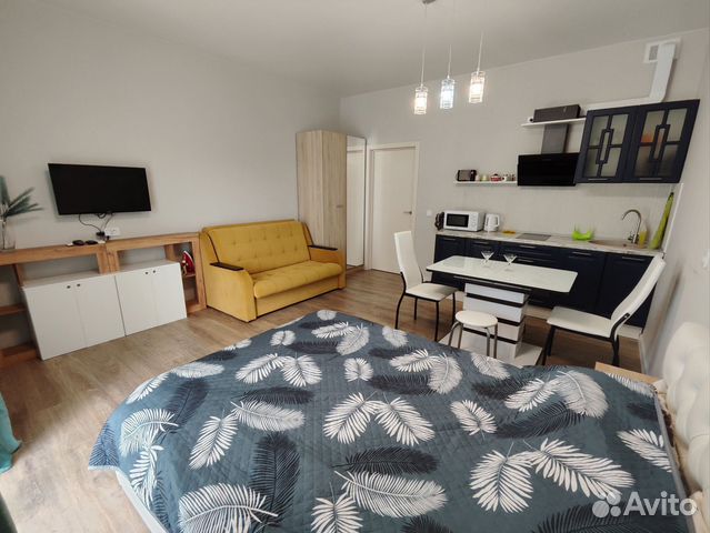 

Квартира-студия, 32 м², 2 кровати