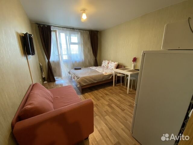 

Квартира-студия, 27 м², 2 кровати