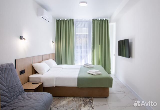 

Квартира-студия, 32 м², 2 кровати