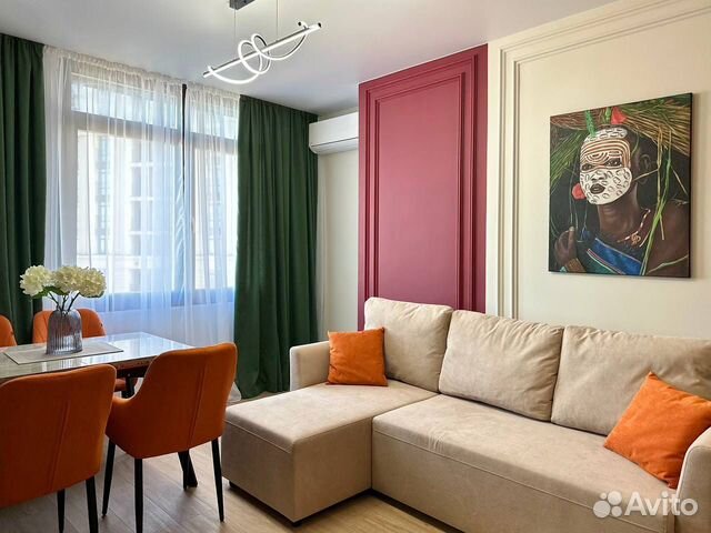 

1-к. квартира, 37 м², 2 кровати