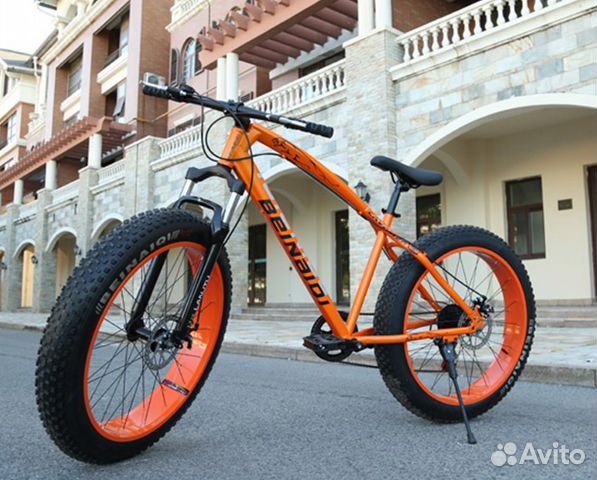 Велосипед с Жирными колесами Fat bike