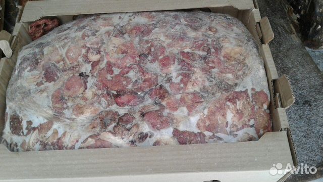 Обрезь мясная говяжья для собак