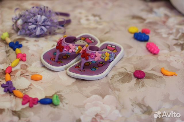 Шлепки сланцы Hello Kitty