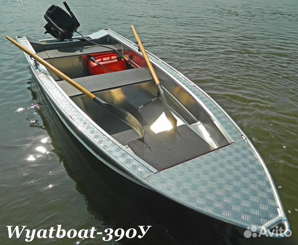 Новая моторная лодка Wyatboat 390У длина 4 м