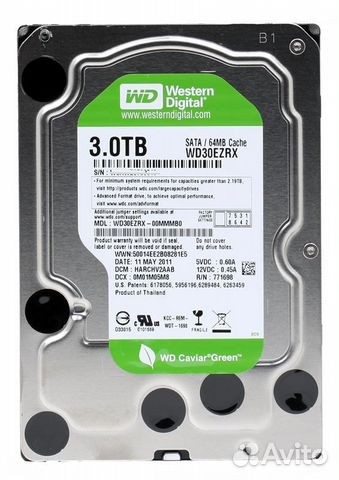 WD Green 3 тб WD Green 3 тб