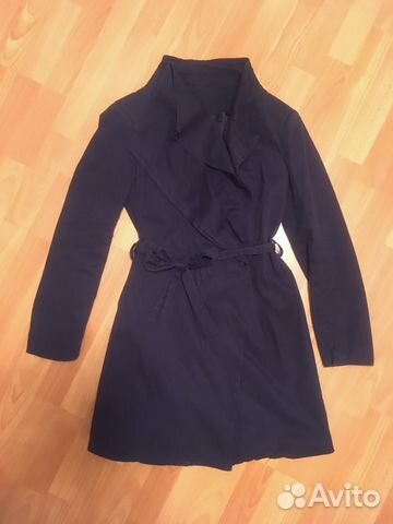 Элегантный синий плащ Италия